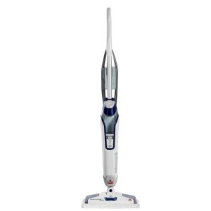 BISSELL - PowerFresh Deluxe Corded Steam Mop - Brite White/Saphire Waltz