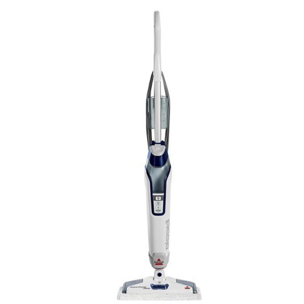 BISSELL - PowerFresh Deluxe Corded Steam Mop - Brite White/Saphire Waltz
