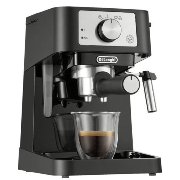 De'Longhi - Stilosa 15 Bar Pump Espresso Machine - Black and Stainless