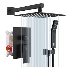 SUN RISE Black Shower Faucet Set