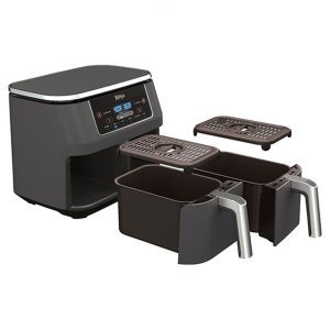 Ninja® Foodi® 6-in-1 8-qt. 2-Basket Air Fryer with DualZone™ Technology - Dark Grey