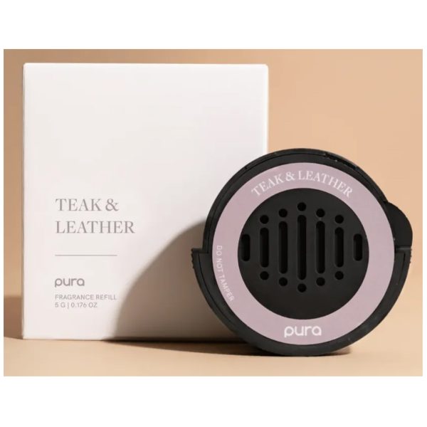 Pura - Teak & Leather Car Fragrance Refill