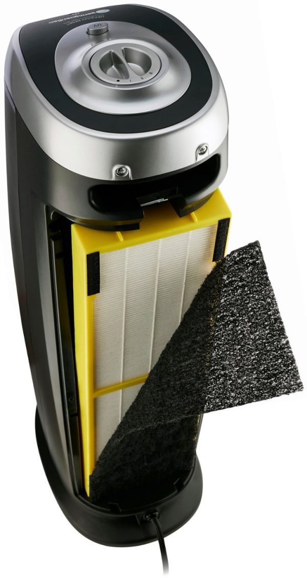 GermGuardian - 22" Air Purifier Tower with True HEPA Pure Filter & UV-C for 743 Sq Ft Rooms - Image 3