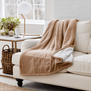 Eddie Bauer | Smart Heated Electric Throw Blanket - Reversible Sherpa - 60"x50"