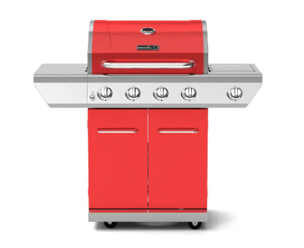 4-Burner Propane Gas Grill with Side Burner