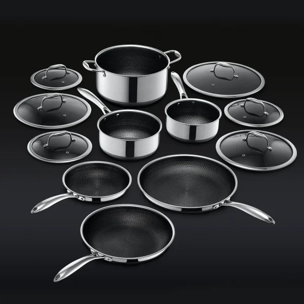 HexClad - Hybrid Pots & Pans Set (12-Piece)
