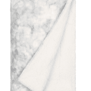 Faux Fur Throw - Light Gray