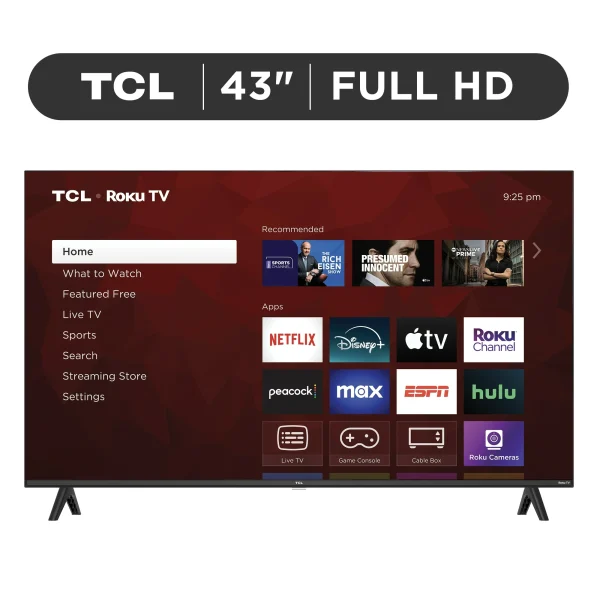 TCL 43" Class S3 (43S310R) 1080p FHD LED Smart TV with Roku TV